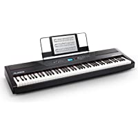 Los mejores  - Alesis Recital Pro - Piano Eléctrico Digital con Teclado de 88 Teclas de Acción Martillo- 12 Premium Voces y Altavoces…